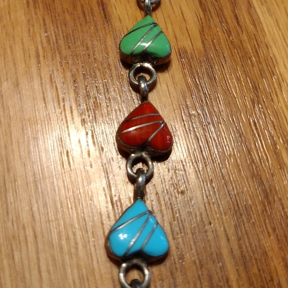 Sterling hand enameled designer bracelet - Picture 6 of 16